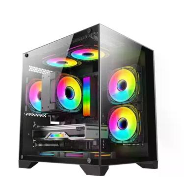 Imagem de Gabinete para Computador CG 0830 Aquário Micro ATX Aço Suporte para Watercooler
