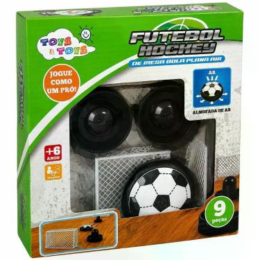 Imagem de Futebol Hockey de Mesa com Sistema de Almofada de Ar 9 Peças Preto