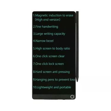 Imagem de Tablet De Escrita LCD Portátil De 6,5 Polegadas Com Capa De Couro, Blo