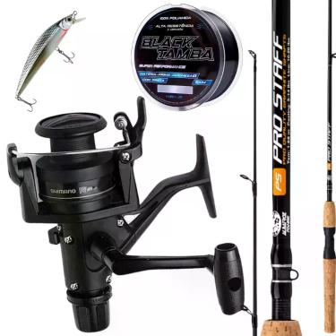 Imagem de Kit Pesca Leve Molinete Shimano Ix 1000 Vara Pro Staff linha - Shimano