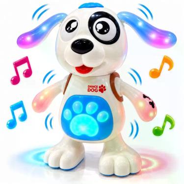 Imagem de Brinquedo Cachorrinho Dançante  Pula, Late e Dança  Luzes Coloridas  S
