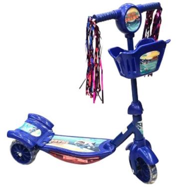 Imagem de Patinete Azul Infantil Com Guidão Ajustável - Toy King
