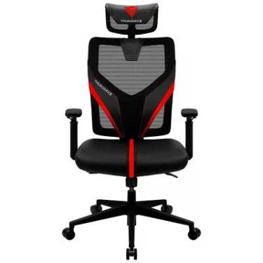 Imagem de Cadeira Office Thunder X3 Yama1, Até 150kg, Ajustável, Ergonômica, Vermelho E Preto - 69675