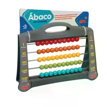 Imagem de Escolar Pedagógico Ábaco 50 Brinquedo Elka - 1001