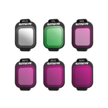 Imagem de YUULNMOP Kit de filtro ND para DJI Flip Drone,MCUV,CPL ND8 ND16 ND32 ND64 Conjunto de filtros de lente de câmera multi-revestidos para redução de luz acessórios de filtro de câmera Vlog (conjunto de 6