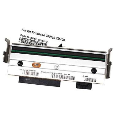 Imagem de Peças de substituição para impressora PRTA19137 79801M e cabeça de impressão de impressora compatível ZM400 300dpi para impressora térmica de código de barras Zebra ZM400 300dpi