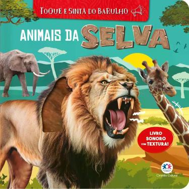Imagem de Livro - Animais da selva - Toque e sinta do barulho - Livro sonoro com