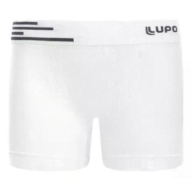 Imagem de Cueca Lupo Kids Boxer Microfibra, Branco, G