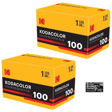 Imagem de Filme Kodak The Imaging World 36 exp  Pacote com 2 rolos + Pano