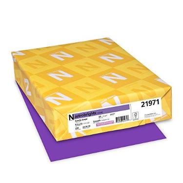 Imagem de Cartolina colorida Astrobrights, peso da capa de 29,5 kg, 21 x 28, uva gravitacional, pacote com 250