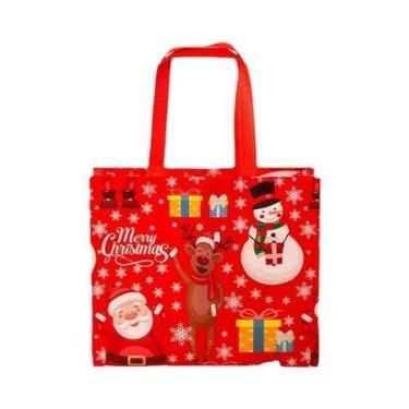 Imagem de Sacolas De Presente De Natal Para Crianças, Sacola Não Tecida Impermeá
