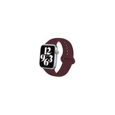 Imagem de Pulseira Silicone Compatível com Apple Watch 41mm 38mm e 40mm - vinho 