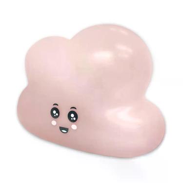 Imagem de Luminária Abajur De Mesa Nuvem Fofa Led Noturna Média Rosa