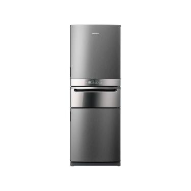 Imagem de Geladeira Brastemp Inverse 3 Frost Free 419 litros cor Inox com Freeze