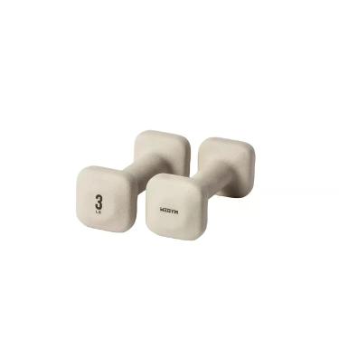 Imagem de Halteres WeGym 1,4 kg Par Quadrado Cor Pedra-sabão