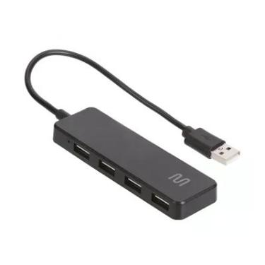 Imagem de Hub Multi Ac443 Usb 2.0 C/ 4 Portas - Preto