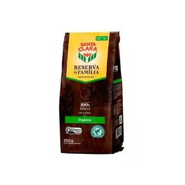 Imagem de Café Torrado em Grãos Orgânico Santa Clara Reserva da Família Pacote de 250g