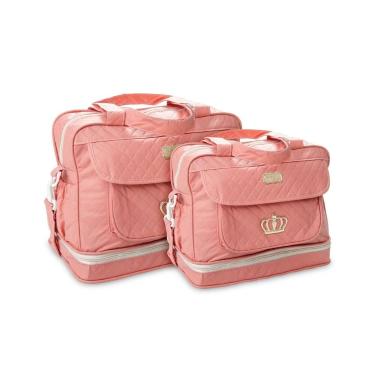 Imagem de Kit Bolsa e Frasqueira Saída de Maternidade 2 pçs Mave Baby, Rose
