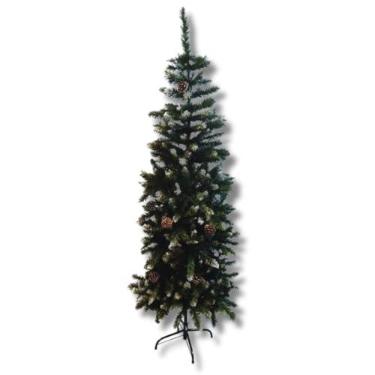 Imagem de Árvore Slim Nevada Gigante de 1,80m com 500 Galhos, árvore de Natal Pinheiro de Luxo para Decoração Natalina e Festas de final de Ano Premium