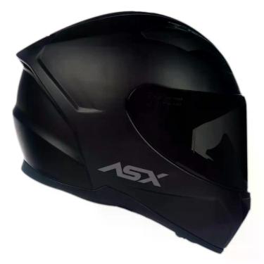 Imagem de Capacete Fechado Asx City Solid Preto Fosco Masculino Feminino - ASX C