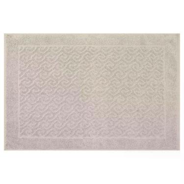 Imagem de Toalha De Piso Spazio 100% Algodão 50x70cm Appel Bege Barroco