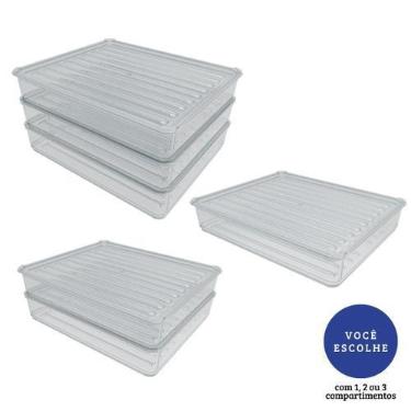 Imagem de Kit COM 2 Porta Frios de Acrilico para Presunto Queijo Resistente Dupl