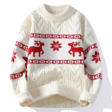Imagem de Suéter Masculino De Cashmere Para O Inverno, Grosso E Quente, Com Esta