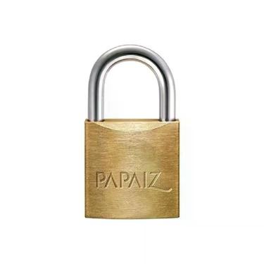 Imagem de Cadeado Papaiz 50mm Corpo E Chave Em Latão Gancho Em Aço