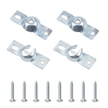 Imagem de UFURMATE Suporte de persiana de rolo, 2 conjuntos de persiana de janela de rolo de metal suportes de montagem interna, suporte de cortina com parafusos, kit de reparo de persiana de rolo resistente