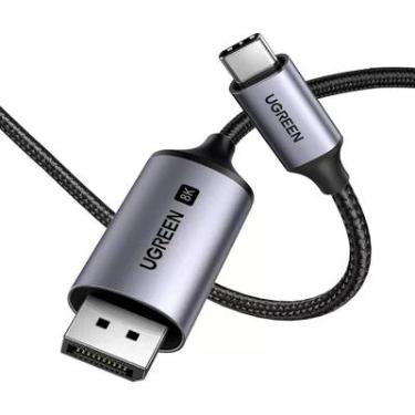 Imagem de Cabo De Dados Ugreen Displayport P/usb-c 8k60hz 2m Cinza.