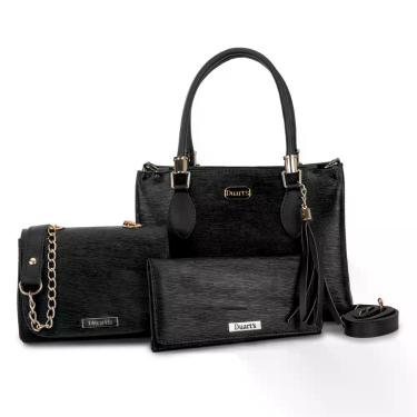 Imagem de Bolsas femininas Kit Premium Duarts 3 Peças Bolsa Lorena Bolsa Lateral