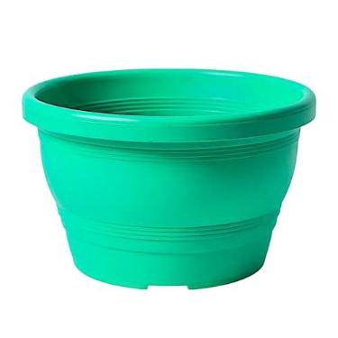 Imagem de Vaso Plástico Cuia Modelo 30 Veneza 8 Litros Colorido Para Jardim Vertical, Decoração Rosa do Deserto, Samambaia (Verde Agua, 5 Unidades)