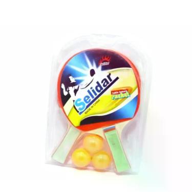 Imagem de Kit Ping Pong Tênis de Mesa (2 Raquetes + 3 Bolinhas) - DDG TOYS