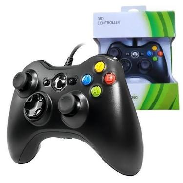 Imagem de Controle Joystick Compatível com Console Xbox 360 Pc Slim Notebook Com