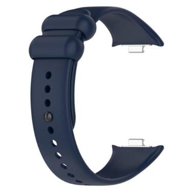Imagem de Pulseira para Xiaomi band 8 Pro, acessórios de relógio inteligente, cinto de substituição para Mi band 8 pro (Azul da meia noite)