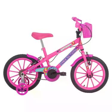 Imagem de Bicicleta infantil aro 16 free action mtb soft 45,0 1v fem capivara lo