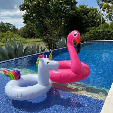 Imagem de Kit de Boias de Flamingo Mais Unicórnio Churrasco  Piscina - Elite