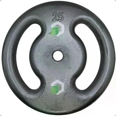 Imagem de Anilha de Ferro Fundido Pintada - 25 Kg - 2M FITNESS