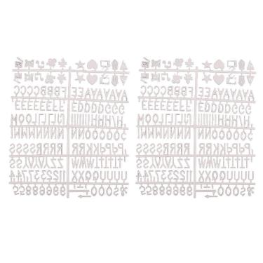 Imagem de 2 pçs personagens para quadro de letras de feltro quadro de mensagens letras em inglês acessórios de decoração de casa decoração de escritório acessórios de quadro de letras