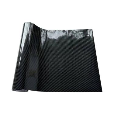 Imagem de Filme Protetor De Porta De Carro Em Fibra De Carbono Preto, Adesivo À 