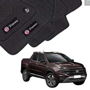 Imagem de Tapete Toro Fiat Impermeável Com Logo 2016 A 2023 3 Peças - CGAUTOPART