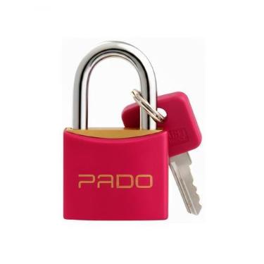 Imagem de Cadeado Pado 30mm Cores LT30 Compacto Multiuso com 2 Chaves, Magenta