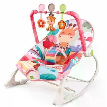 Imagem de Cadeira de Descanso e Balanço Zippy Toys Verde com Música e Vibração, 
