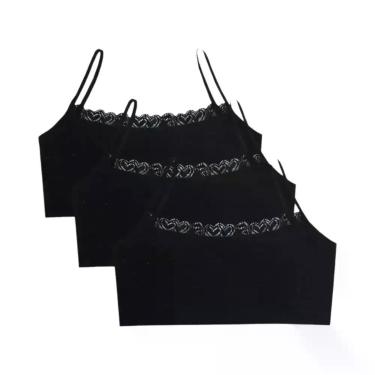 Imagem de Sutiãs De Treinamento Em Renda Para Adolescentes, Tops De Algodão Em C