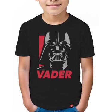 Imagem de Camiseta Infantil Vader - KING OF GEEK, 10, Preto