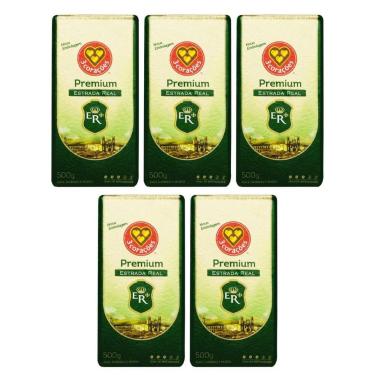 Imagem de Kit 5 cafe 3 coracoes premium est real vacuo 500g - 3 Corações