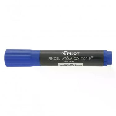 Imagem de Pincel Atômico Pilot 1100-P com Ponta Chanfrada de Feltro Resistente para Marcar, Escrever e Desenhar Azul