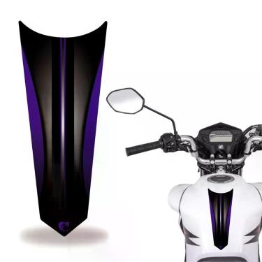 Imagem de Adesivo Faixa Gravata Tanque Moto Listra Azul