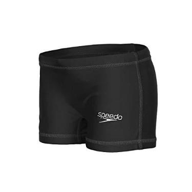 Imagem de Hidroshort Juvenil, Speedo, Solid Kids, Lycra Lisa com Cordão Interno Personalizado e Forro Confortável, tamanho 10 - Preto