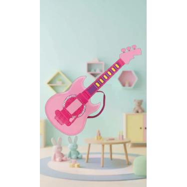 Imagem de Guitarra Infantil Musical Com Microfone e Função MP3 - Congratulations